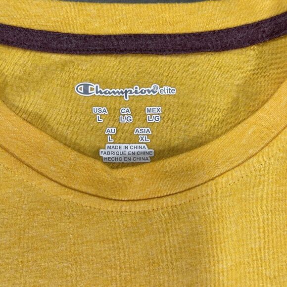 Arizona State Sun Devils Yellow Short Sleeve Tee T-Shirt Men's Size L Large - Picture 3 of 4